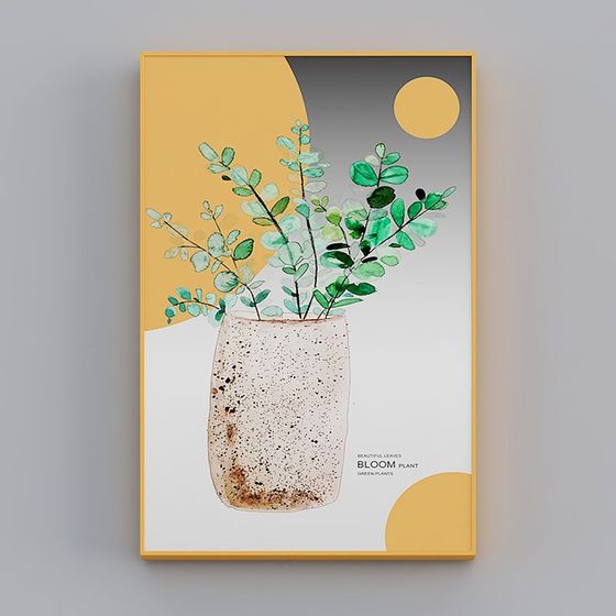 Bloom Plant 3D Model for Modern Aesthetics