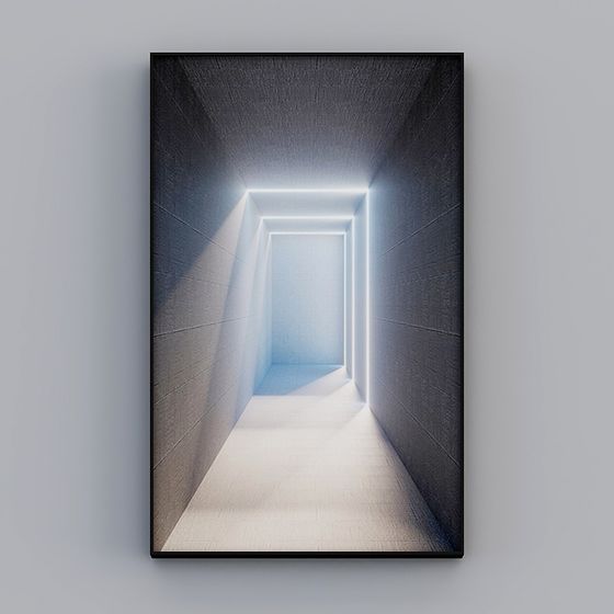Light Tunnel 3D Model for Modern Design
