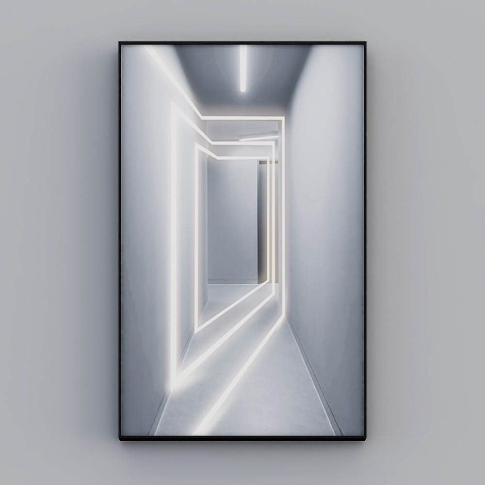 Zhuo Yi - modern minimalist wind - Xuanguan decorative painting - a line of dazzling H