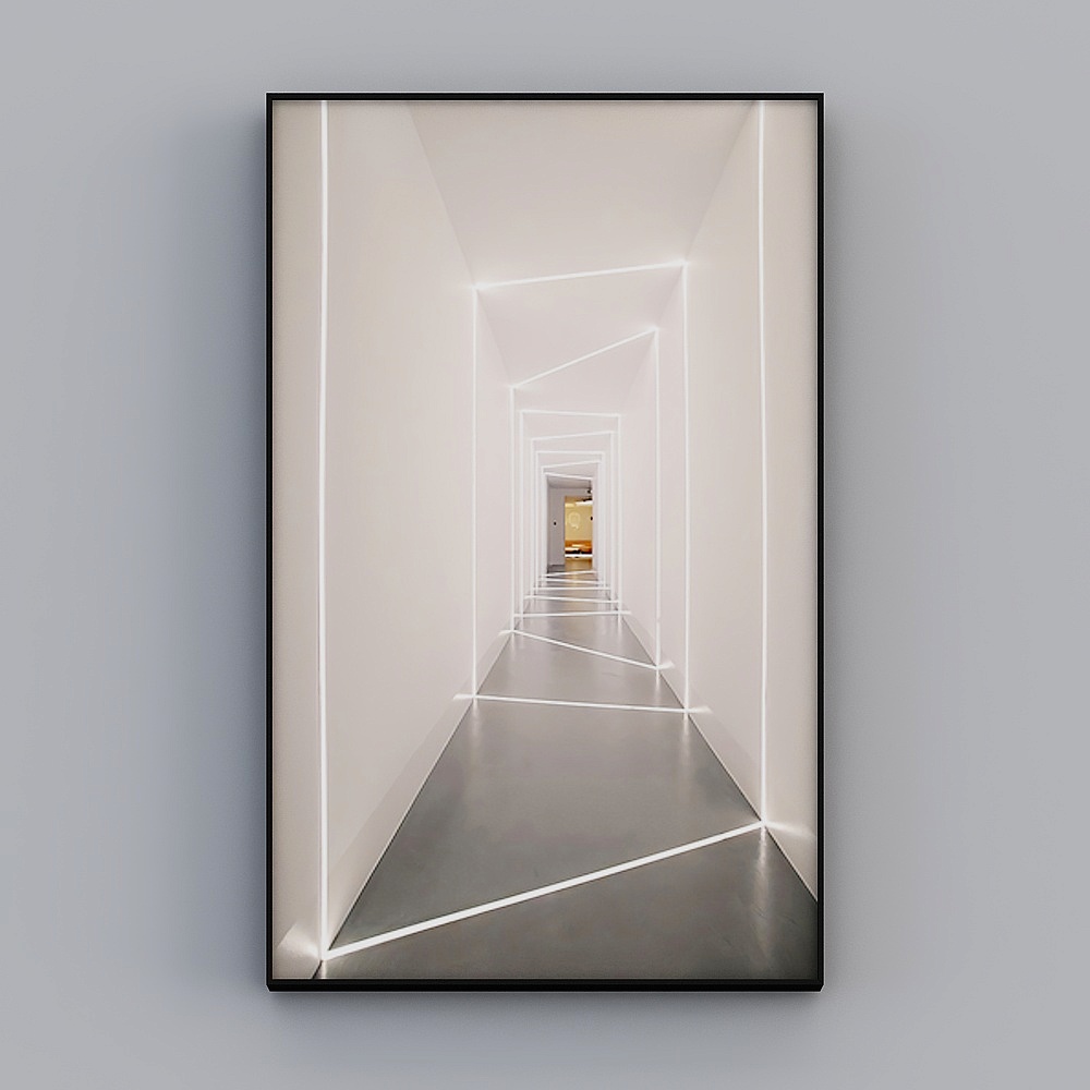 Future Corridor 3D model for Modern Design