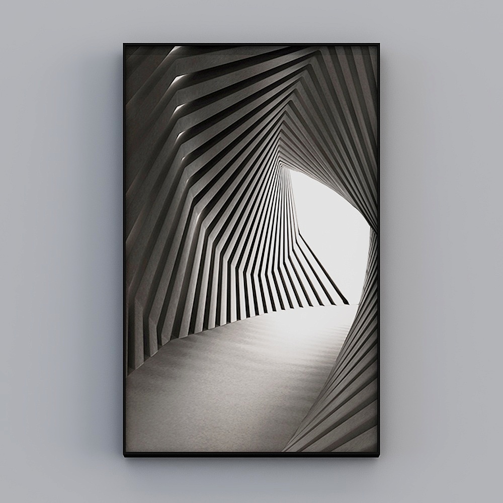 Zhuo Yi - modern minimalist wind - Xuanguan decorative painting - a line of dazzling E