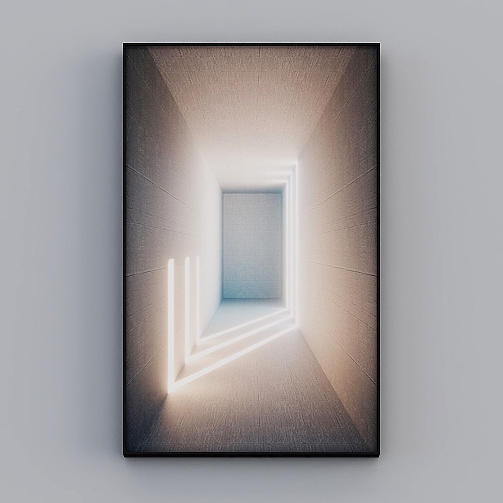 Zhuo Yi - modern minimalist wind - Xuanguan decorative painting - a line of dazzling F