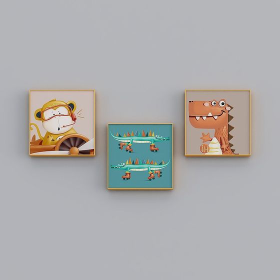 Whimsical 3D Model Collection for Kids