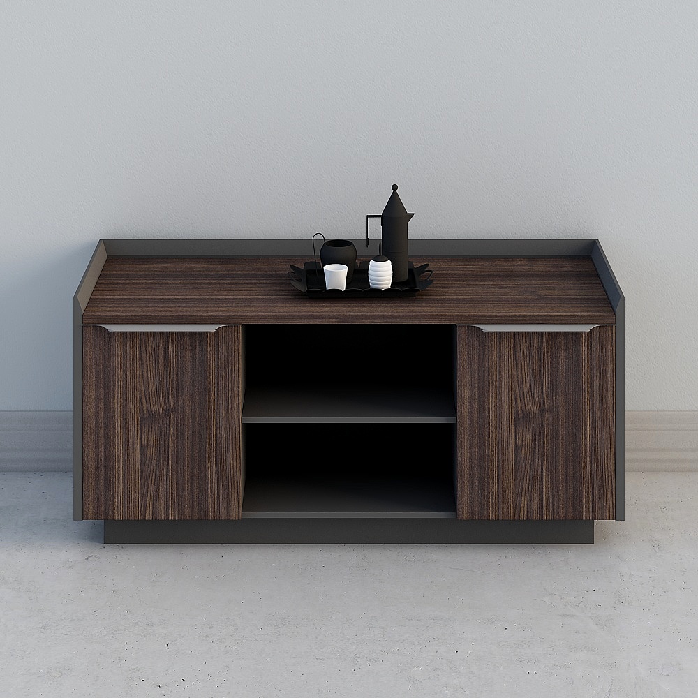 オフィス茶棚/サイドキャビネット/収納キャビネット H3-G0414