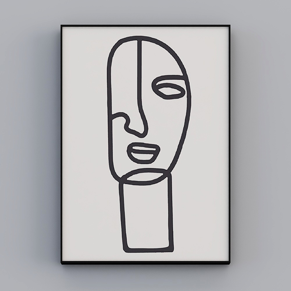 Zoe - Nordic Wind - Living Room Sofa Decoration Painting - Frankie's Secret B