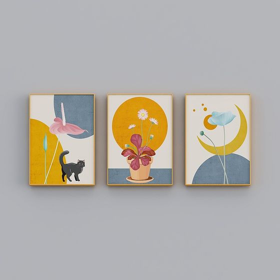 조이 - 북유럽 바람 - 크리에이티브 침실 장식 그림 - ABC 픽업