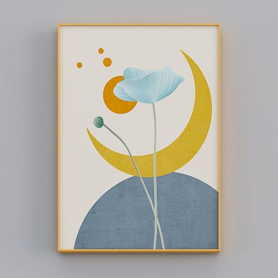 Charming Low-Poly Floral 3D Model Design