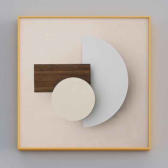 Abstract Geometric Frame 3D model