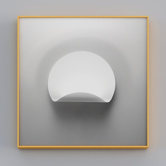 Stylish Curved Frame 3D model for Creative Projects