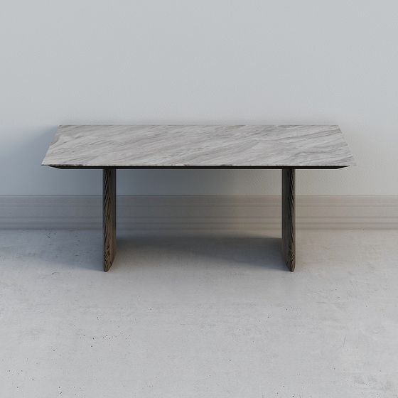 Stylish Marble Dining Table 3D model
