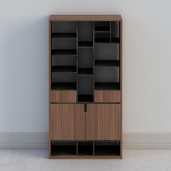 Urban Elegance Bookshelf 3D model for Modern Spaces