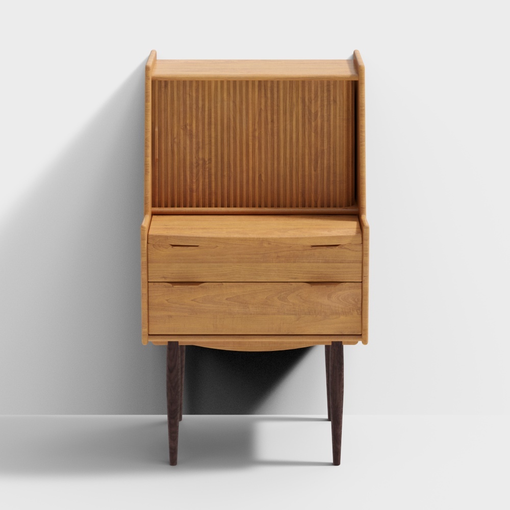 梳妝台 - 櫻桃木模型