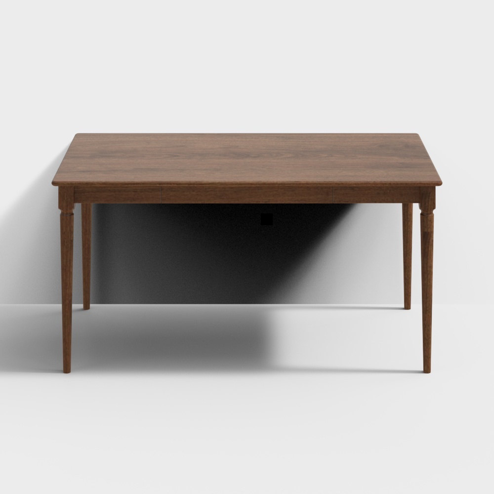 Van House Furniture - 베이스 테이블 - 1.5M 검은 호두나무