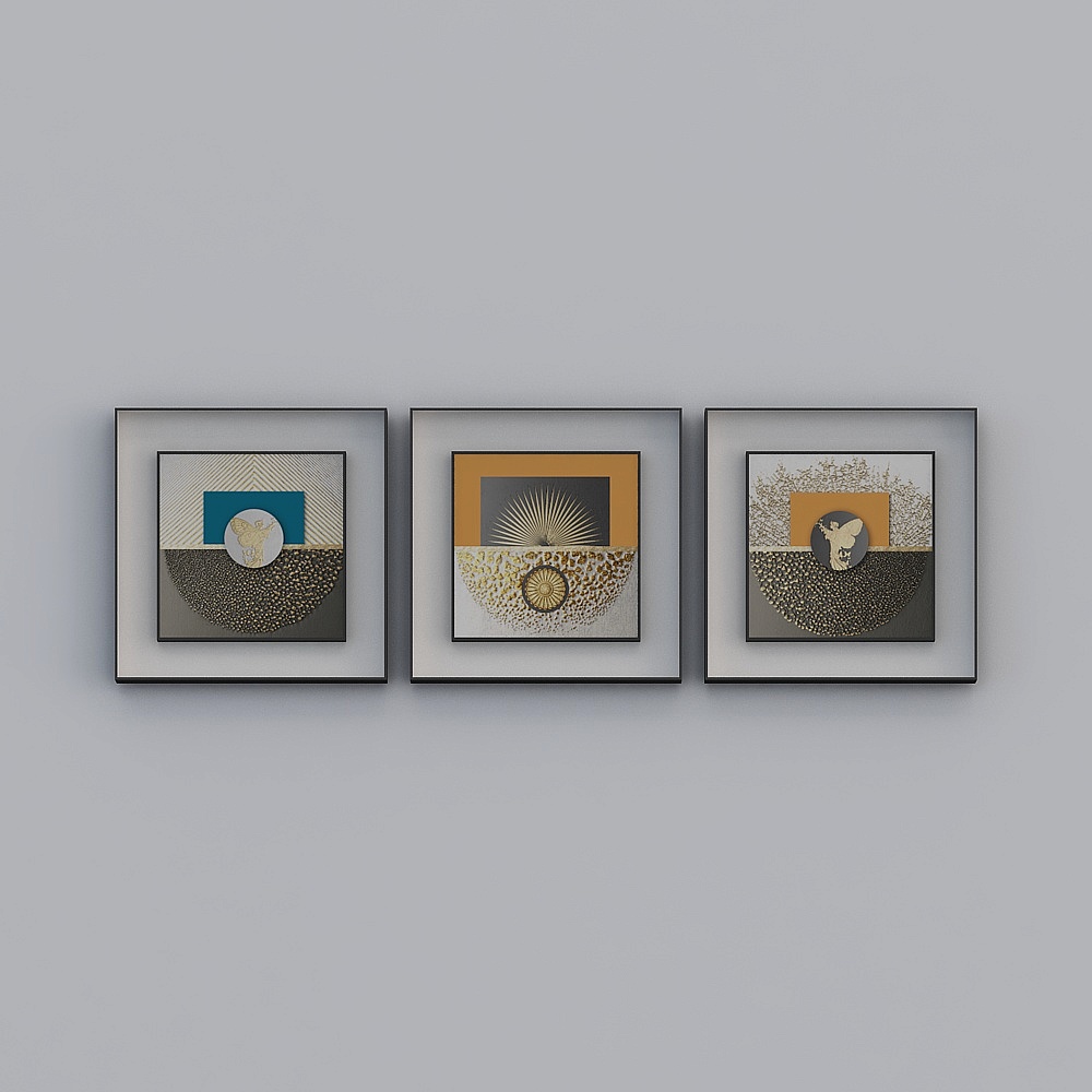 Jane -Light luxury wind - Living room decoration painting - SK-030-70x70x3