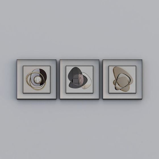 Abstract Geometric Frame Series 3D model
