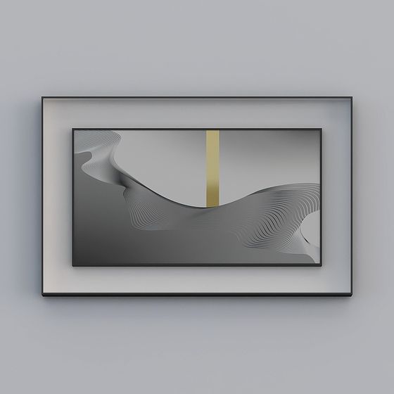 Abstract Line Art 3D model