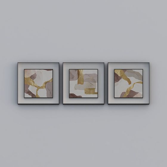 Abstract Picture Frame Collection 3D Model