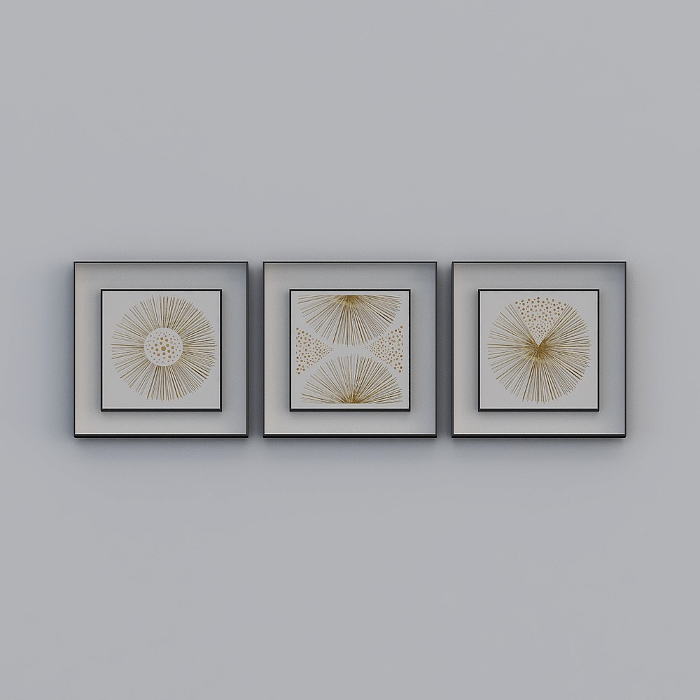 Jane -Light Luxury Wind - Living Room Decoration Painting - SK-022-70x70x3