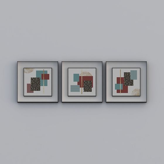 Abstract Art Frame 3D Model - Embrace Modern Aesthetics