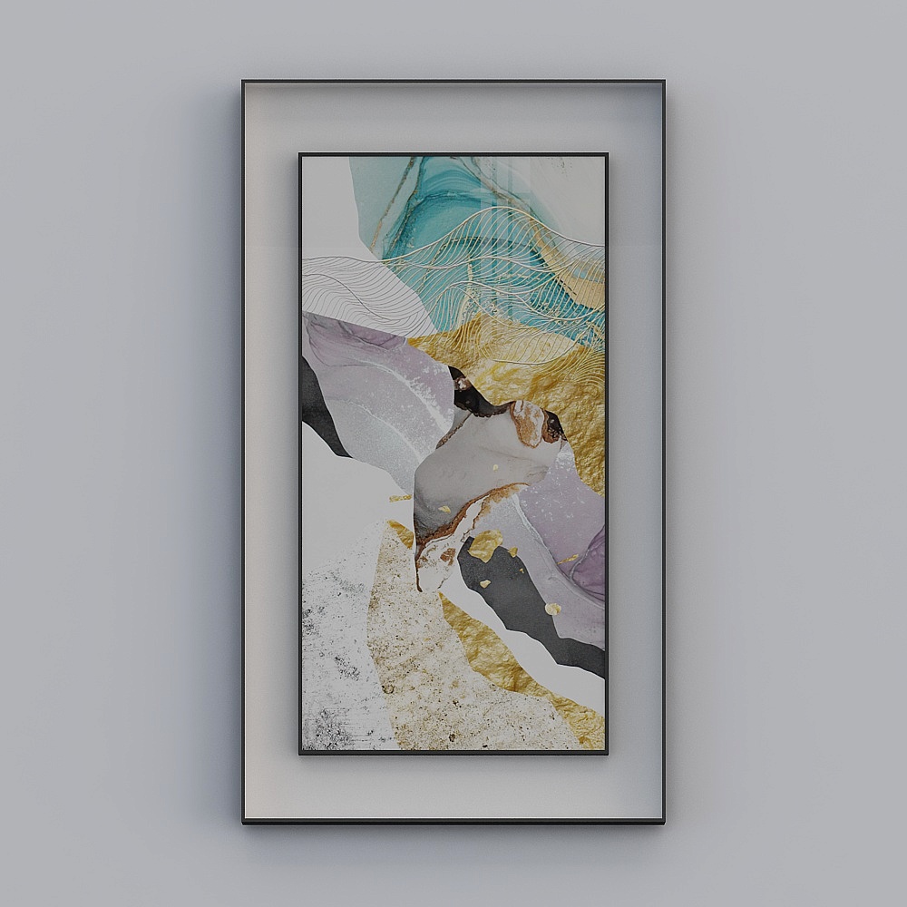 Jane on - light luxury wind - Xuanguan decorative painting - SK-008 - Bihai long dream