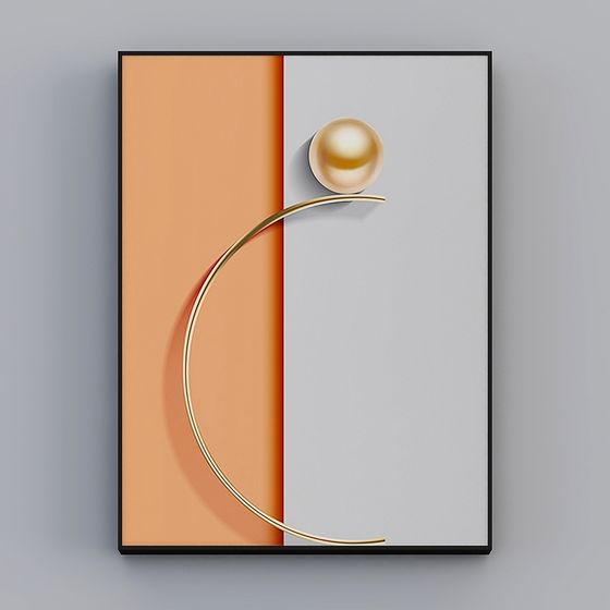 Abstract Geometric Art Low-Poly 3D model