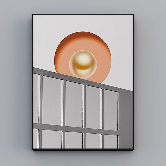 Abstract Geometric Art 3D model