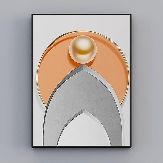 Abstract Geometric Art 3D model