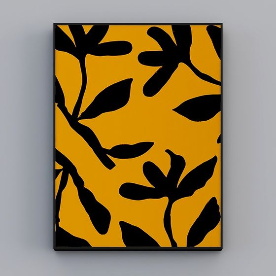 Abstract Floral Frame 3D model