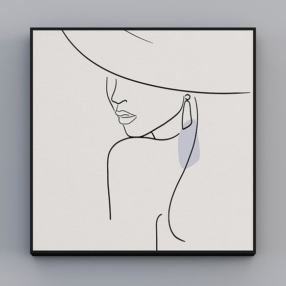 나상-모던 심플 스타일-거실 장식 그림-조용한 시간 L