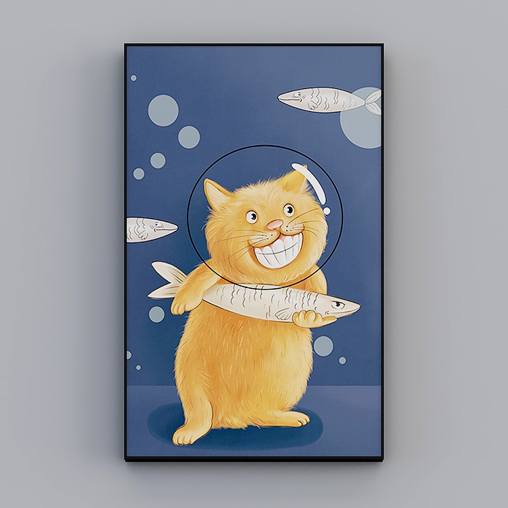 Roshan - Gió Tối Giản Hiện Đại - Tranh Trang Trí Xuanguan - Dễ Thương D