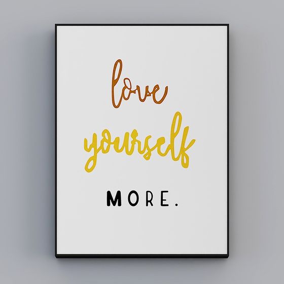 Self-Love Poster 3D model