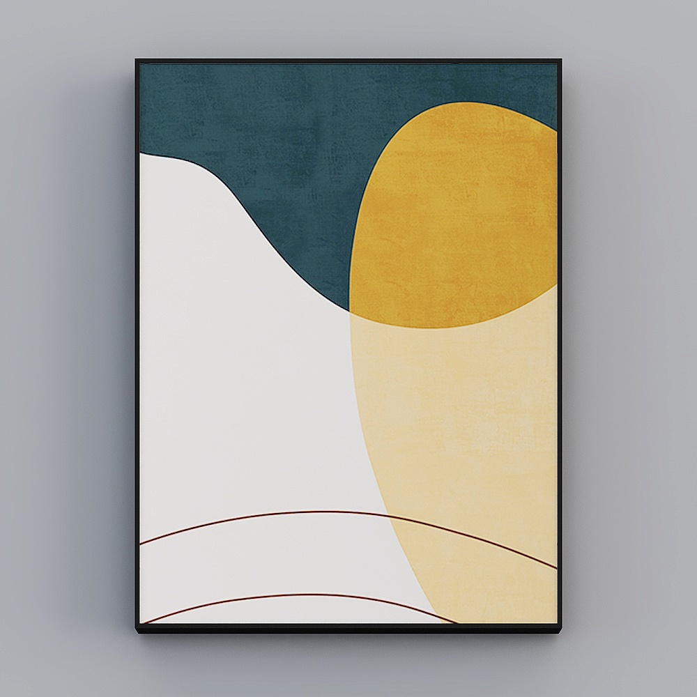 Roshan - Stile Minimalista Moderno - Pittura Decorativa per Soggiorno - Respiro d'Arte J