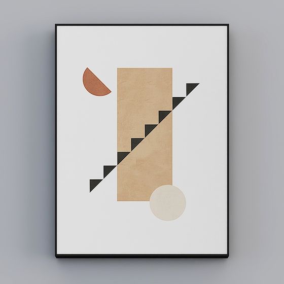 Abstract Geometric Framework 3D model