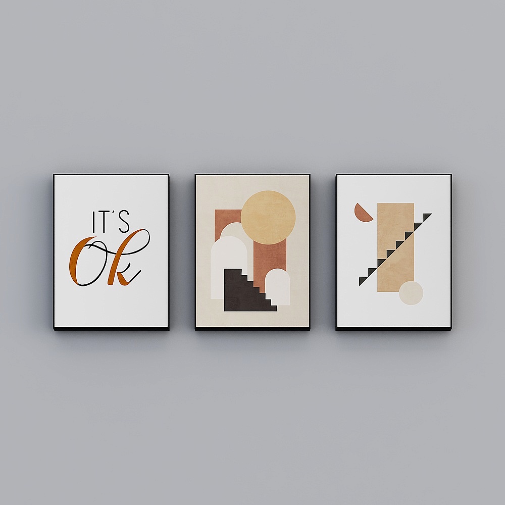 Roshan - Modern Minimalist Style - Living Room Decorative Painting - Art Luscant LKA