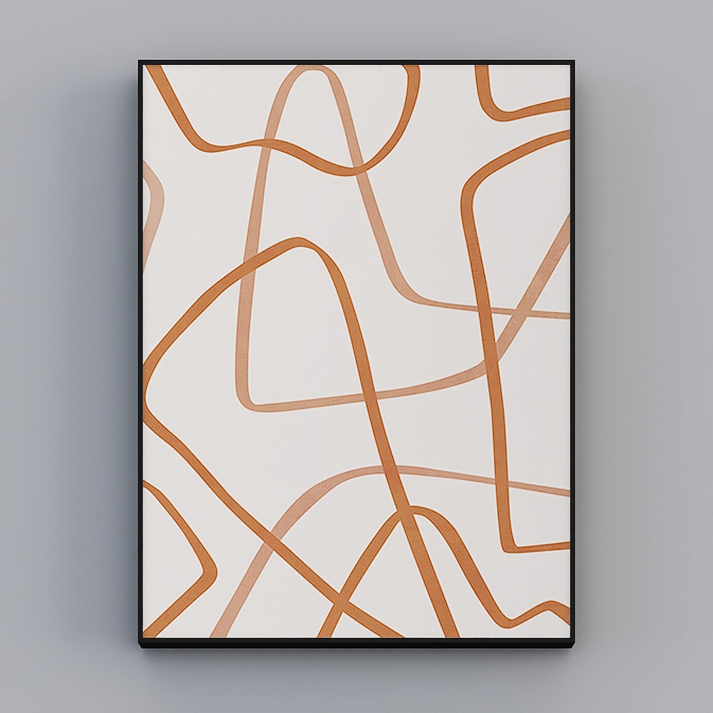 Roshan - Modern Minimalist Style - Living Room Decorative Painting - Art M