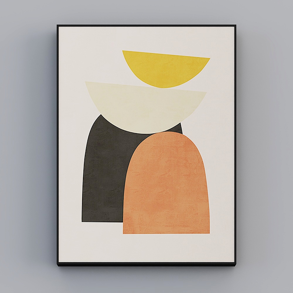 Roshan - Modern Minimalist Style - Living Room Decorative Painting - Art F