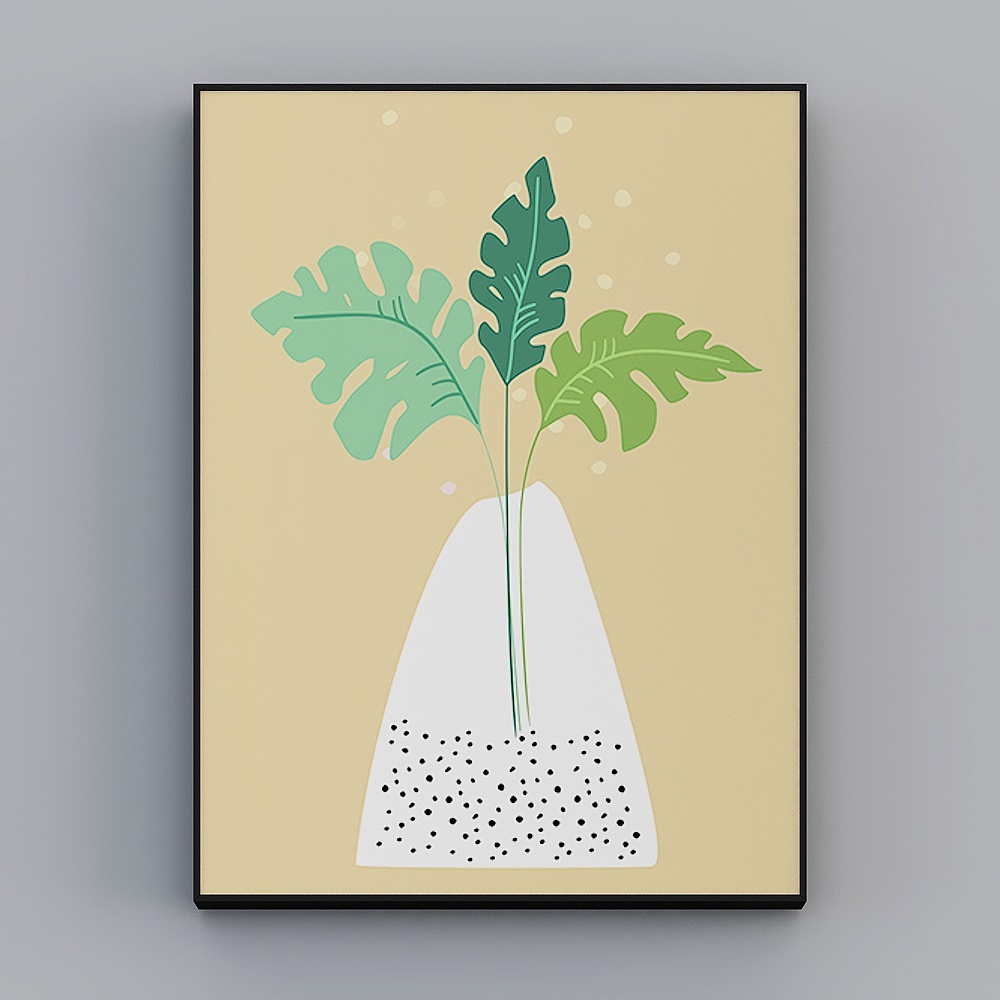 Roshan - Nordic Wind - Living Room Decorative Painting - Cat Play Shadow H