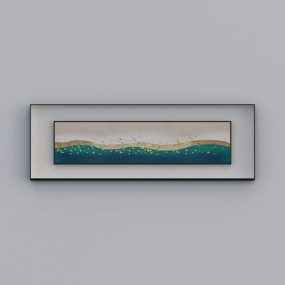 Jane -Light Luxury Wind - Bedroom Decoration Painting - SK-036 - Midsummer Night's Sea