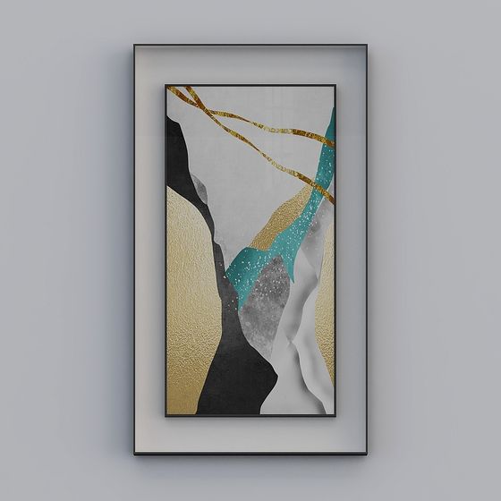 Abstract Light and Shadow 3D model for Creative Projects