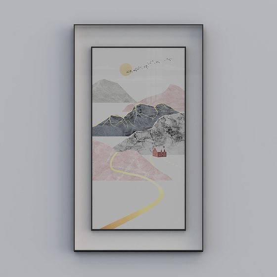 Mountain Path 3D model Artwork