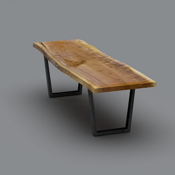 Natural and Industrial Fusion Long Table 3D model