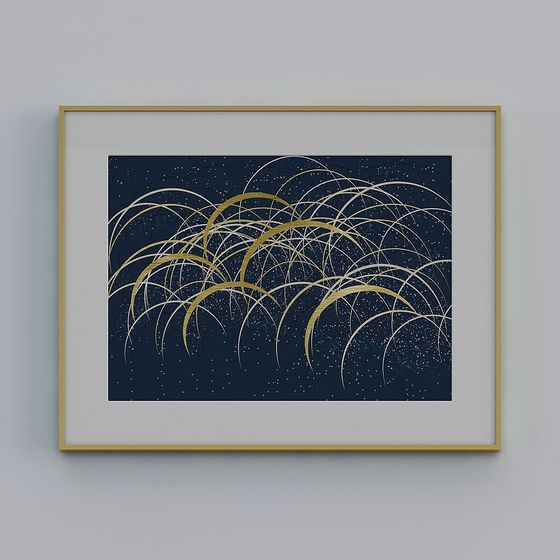 Starry Sky Fireworks 3D model