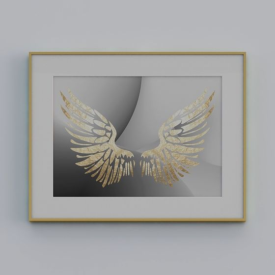 Golden Wings 3D model