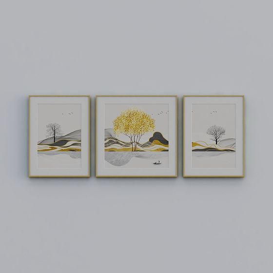 Modern Abstract Art 3D Model Collection