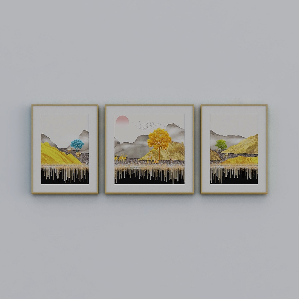 Jane-Modern Wind-Living Room Decorative Painting-LJ-081-80x200