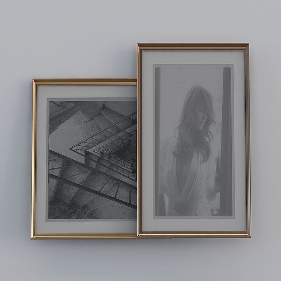 Dual Picture Frame 3D model