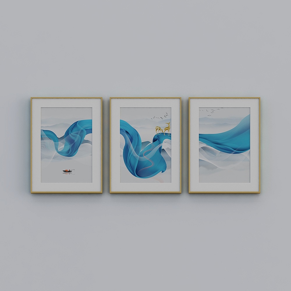 Jane-Modern Wind-Living Room Decorative Painting-LJ-061-60x80x3