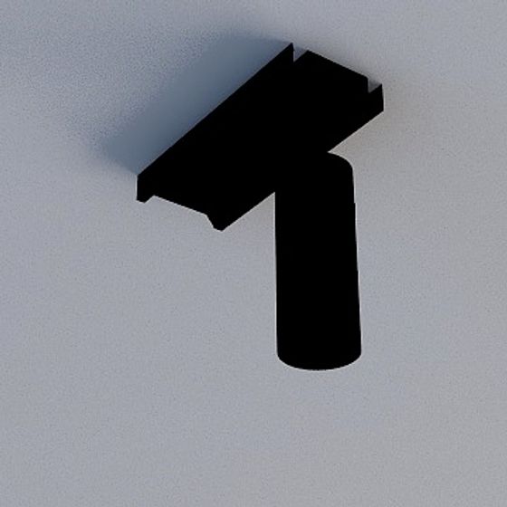 Black Stereo Buckle Board 3D Model