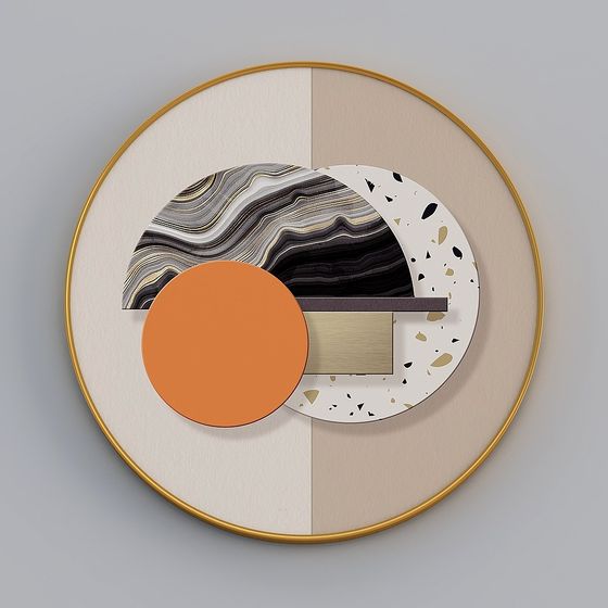 Abstract Disk 3D Model for Modern Aesthetics