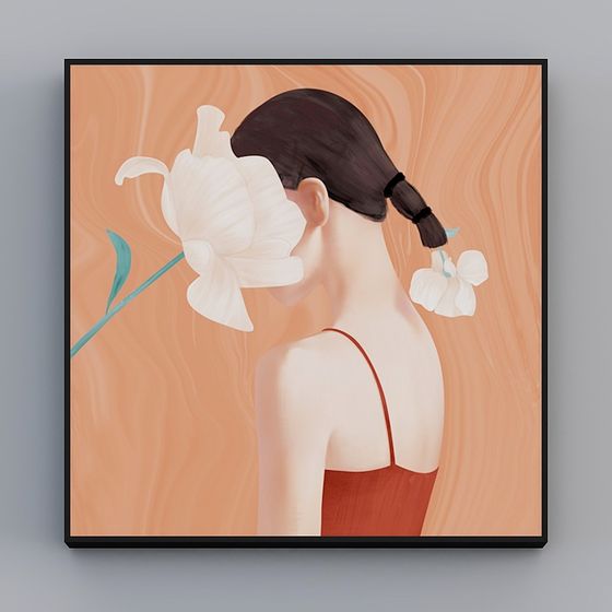 Blossom Girl 3D model